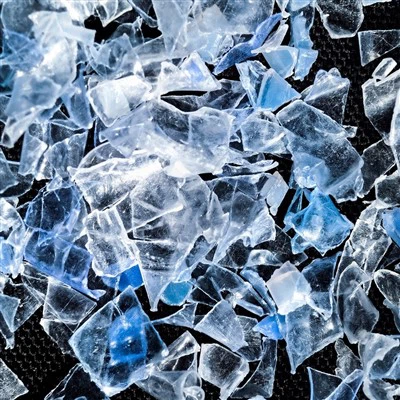 Ανακυκλωμένες νιφάδες κατοικίδιων ζώων (ωκεανό δεσμευμένο / καθαρό μπλε)